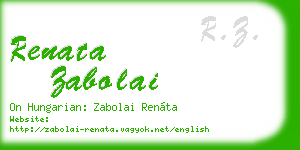 renata zabolai business card